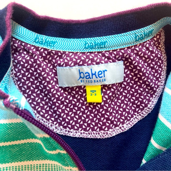 Ted Baker striped half-zip shirt, 2-3 years - Picture 7 of 12